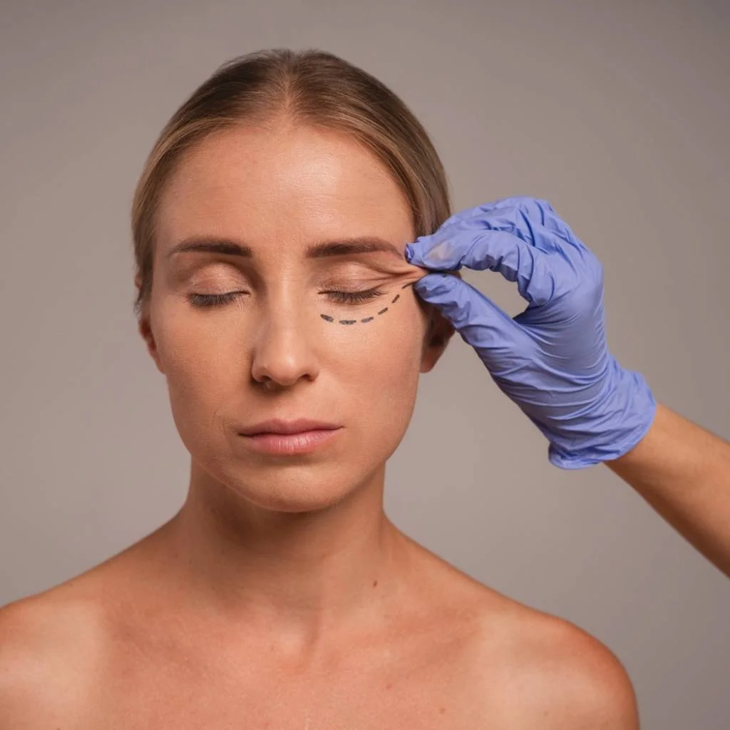 Antes de la Blefaroplastia